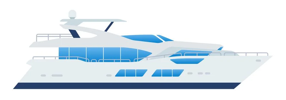 Passenger boat vector icon flat isolated Stock Illustration