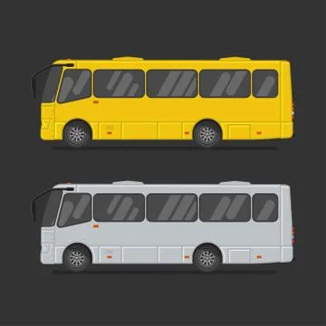 Passenger bus. EPS10 Stock Illustration