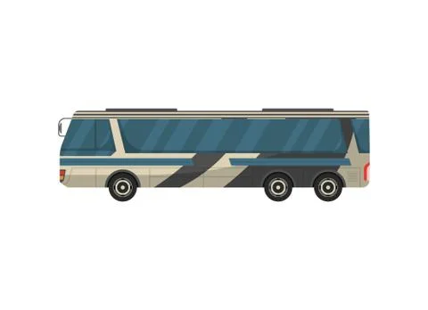 Passenger bus isolated vector icon Stock Illustration