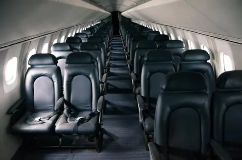 Passenger cabin interior Stock Photos