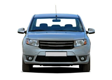 Passenger car front view Stock Photos