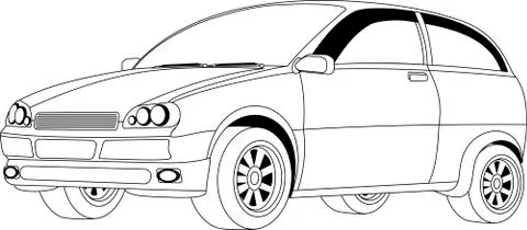 Passenger car Stock Illustration