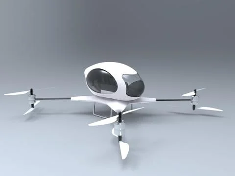 Passenger drone Stock Illustration