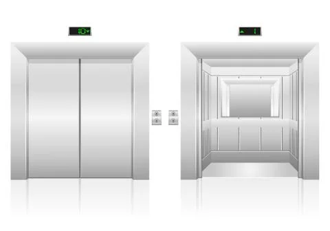 Passenger elevator stock vector illustration Illustrazione stock