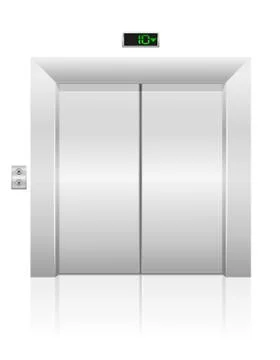 Passenger elevator stock vector illustration Stock Illustration