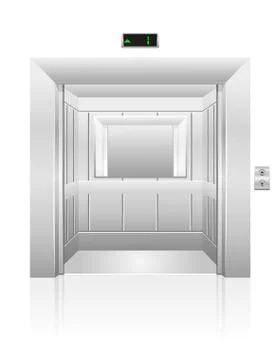 Passenger elevator stock vector illustration Stock Illustration