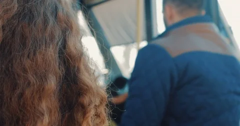 Passenger is entering the bus Stock Footage 81806326