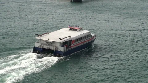 Passenger Ferry Stock Footage 43163587