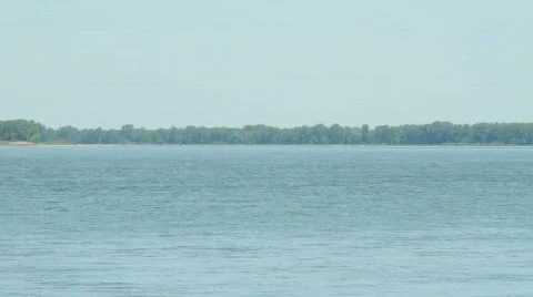 Passenger Ferry Sails Through Frame Stock Footage 728667
