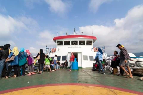PASSENGER OF FERRY SHIP Stock Photos