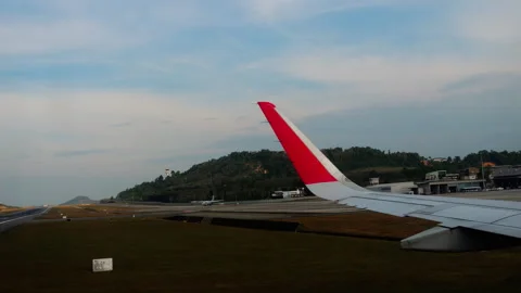 Passenger flight arrival at Phuket Video stock 243787643