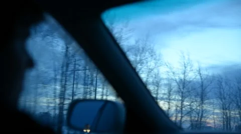 Passenger on a front seat into a car Stockbeeldmateriaal 44292361