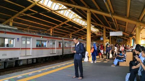 Passenger at Gondangdia Stock Photos