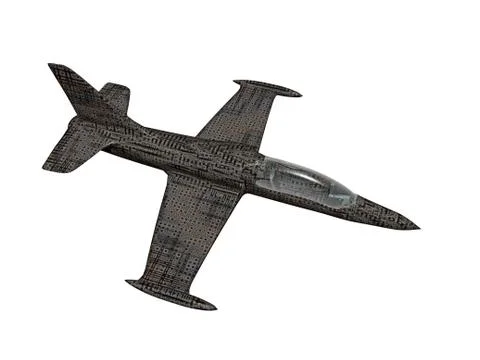 Passenger jet jet engine in the sky Stock Illustration