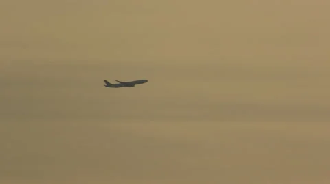 Passenger jet taking off in 4K 動画素材 50354816