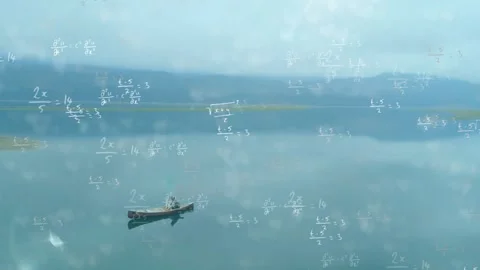 Passenger observing floatplane landing through aircraft window, with STEM Stock Footage 327902279