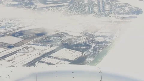 Passenger plane flight, shooting through the porthole Stock Footage 172241158