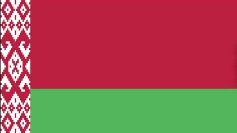 Passenger plane flying over the flag of Belarus. Stock Footage 229672376
