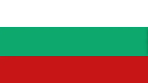 Passenger plane flying over the flag of Bulgaria. Stock Footage 229672522