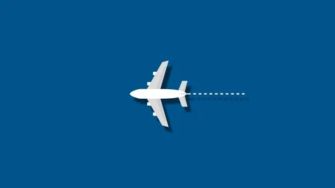 Passenger plane flying through the frame . Видео 125742507