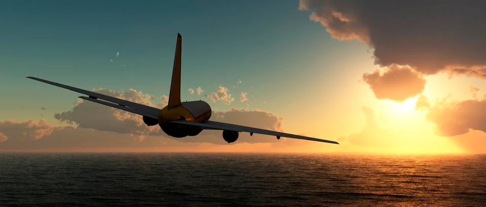 Passenger plane Stock Illustration