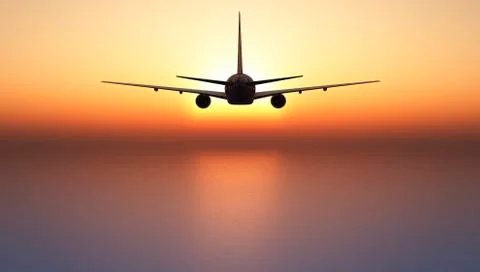 Passenger plane Stock Illustration
