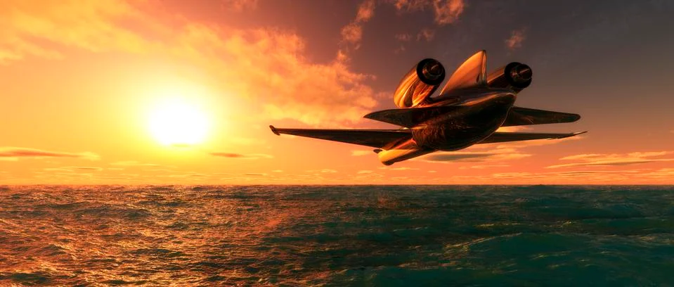 Passenger plane Stock Illustration