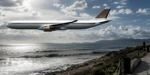Passenger plane Stock Illustration