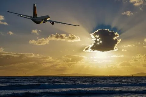 Passenger plane Stock Illustration