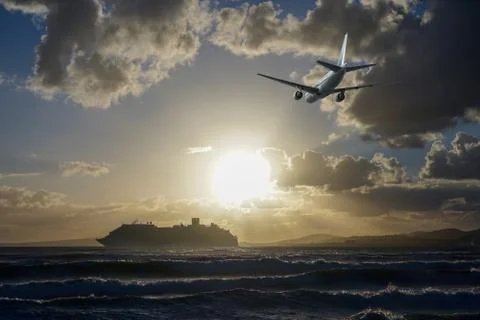Passenger plane Stock Illustration