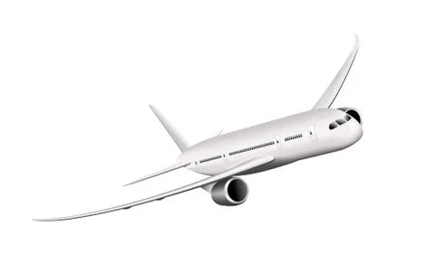 Passenger plane Stock Illustration