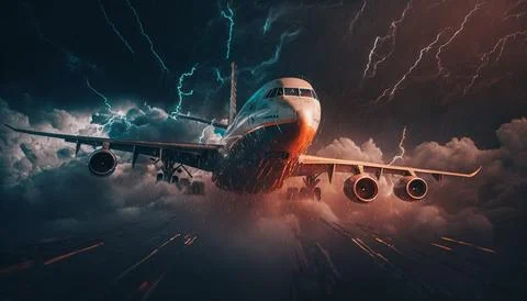 Passenger plane Stock Illustration