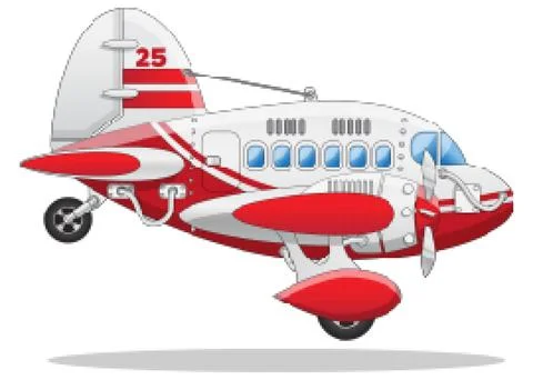 Passenger plane. Stock Illustration