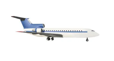 Passenger plane isolated Foto stock