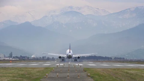 Passenger plane is landing Vídeos de archivo 232000221