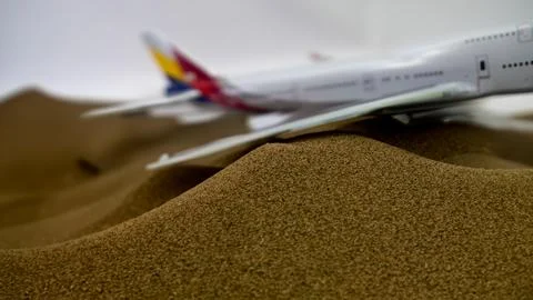 Passenger plane on map and plane crash - Stock-Fotos