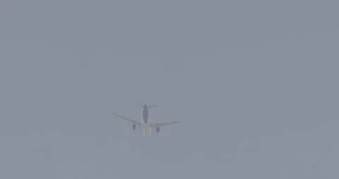 Passenger plane in the sky, blue sky, day, sunny weather Stock Footage 308912388