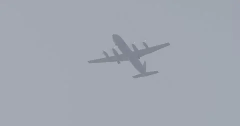 Passenger plane in the sky, blue sky, day, sunny weather Stock Footage 308912394