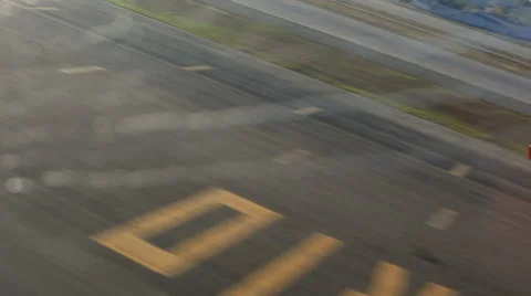 Passenger Point of View of Airplane taking off 스톡 동영상 43913517