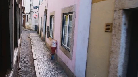 Passenger Point Of View From Well Known Historic Tram 28 In Lisbon 库存影片 108746199