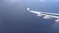 Passenger POV out of wing Airbus A330-300 window seat landing flap 4k or 4k+ Resolution