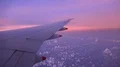 Passenger POV out of wing Boeing 777-300 window seat sunrise morning 4k or 4k+ Resolution