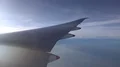 Passenger POV out of wing Boeing 777-300 window seat with air stream 4k or 4k+ Resolution