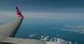 Passenger POV out of wing Boeing 737-500 Nam Air window seat 4k or 4k+ Resolution