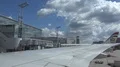 Passenger POV out of wing window seat airport Frankfurt aboard China Airlines 4k or 4k+ Resolution