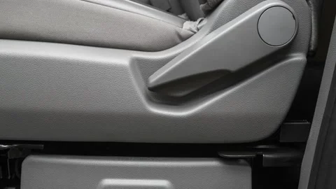 Passenger seat control button detail 2016 Nissan NV3500 HD Cargo High Roof SV V8 Stock Footage 159864233