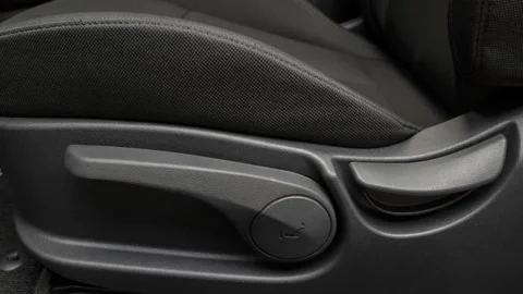 Passenger seat control button detail 2017 Hyundai Veloster Value Edition Stock Footage 159941071