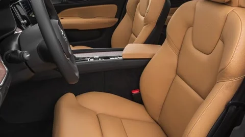 Passenger seat control button detail 2020 Volvo V60 T5 Inscription wagon Stock Footage 160096961