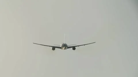 Passenger Self Flight To Sunset Stock Footage 267059520