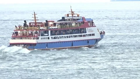 Passenger Ship Deparatures1 Video stock 209899778